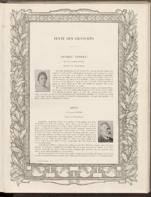 Texte des gravures