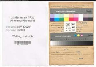 Entnazifizierung Heinrich Welling , geb. 16.12.1905 (Polizist)