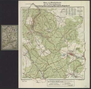 Wanderkarte der Umgebung von Altenberg, 1:20 000, Druck, um 1911 : Plan und Wanderkarte für die Höhenluftkurorte Altenberg, Bärenburg, Bärenfels, Kipsdorf / Unter Zugrundelegung der topographischen Karte von Sachsen bearbeitet von R. Mittelbach. - 1:20 000. - Leipzig : Mittelbach , [ca. 1911]. - 1 Kt. : mehrfarb. ; 52 x 58 cm, gefaltet. - Nebent.: Altenberg, Bärenburg, Bärenfels, Kipsdorf