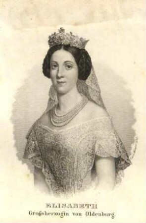 Bildnis von Elisabeth (1826-1896) Großherzogin von Oldenburg
