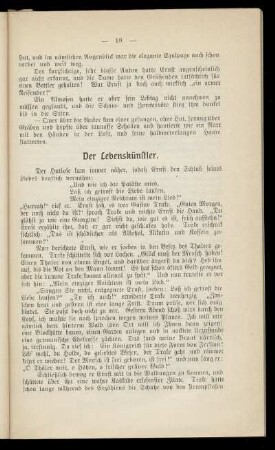 Der Lebenskünstler