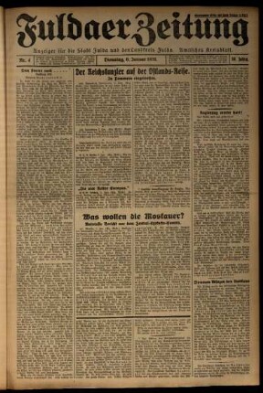 Ausgabe vom Dienstag, den 06. Januar 1931.