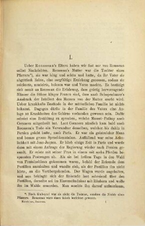 J.-J. Rousseau's Krankheitsgeschichte