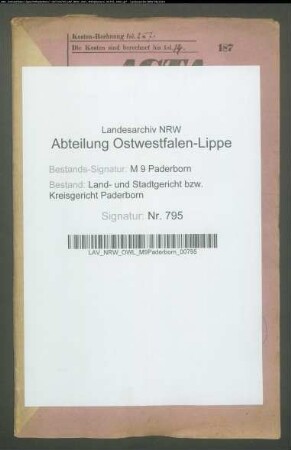 Erblasser: Schäfers gen. Kapellenmüller, Ferdinand: