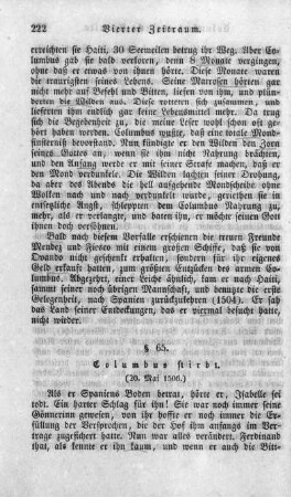 65. Columbus stirbt (20. Mai 1506)