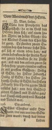 Vom Abendmahl des Herrn
