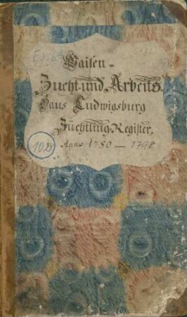 Register über die männlichen und weiblichen Gefangenen
