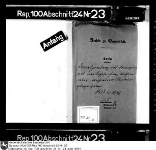 Korrespondenz Bischof Franz Wilhelms mit dem Osnabrücker Domkapitel Enthält u.a.: Schreiben des Caspar von Ohr an das Domkapitel; Schreiben der Eingesessenen des Kirchspiels Alfhausen; Schreiben des Dompropstes Sixt von Liaukema und des Domdechanten Dietrich Morrien; Schreiben des Wilhelm Winkelhausen an Franz Wilhelm; Schreiben des Johann Werner von Leerodt; Schreiben des Johann von Melschede; Schreiben des Lambert Corfei; Schreiben des Heinrich Corfei; Schreiben der Eingesessenen des Kirchspiels Badbergen; Schreiben des Johann Jobst Ledebur; Schreiben von Eingesessenen der Bauerschaft Harderberg, mit Rechnungen; Schreiben des Clamor Everdt von dem Bussche; Schreiben von Eigenbehörigen des Domkapitels; Schreiben der Osnabrücker Ritterschaft; Memorial über Instruktionen für Verhandlungen mit Franz Wilhelm; Memorial über Gravamina im Stift Osnabrück (1648)