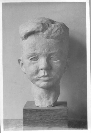 Dagor. Gips (um 1928; E. Richter). Dresden-Südvorstadt, Eisenstuckstraße, Atelier der Bildhauerin