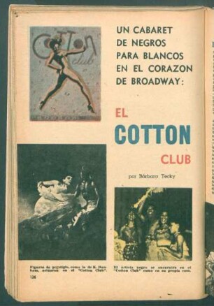 El Cotton Club - un cabaret de negros para blancos en el corazón de Broadway