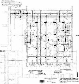 Stuttgart Hbf: Empfangsgebäude Markthalle Schalungsplan Decke über Untergeschoß