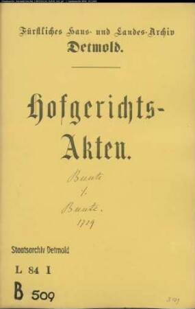 Bunte, Bartold in Lage gegen Jakob Bunte zu Lage - Bürgschaftsleistung