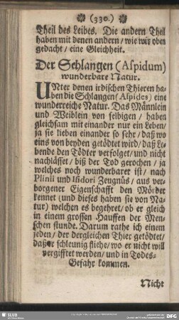 Der Schlangen (Aspidum) wunderbare Natur