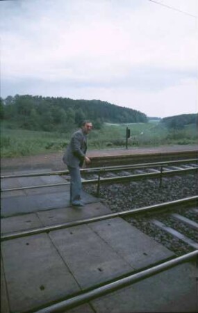 Uiffingen Bahnübergang Wärter Herr Pirkart