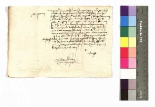 Kraft von Hohenlohe an Albrecht zu Limpurg.