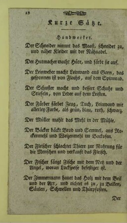 Kurze Saetze