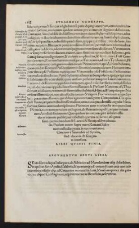 Argumentum Sexti Libri.