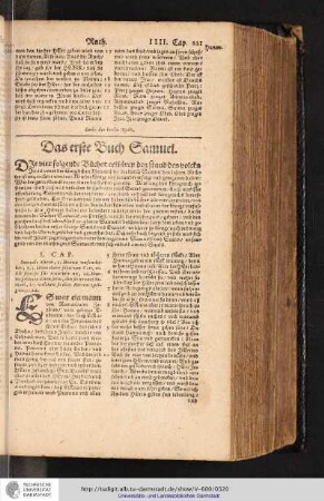 Das erste Buch Samuel.