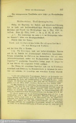 III.1.6 Waldarbeiter. Versicherungswesen.