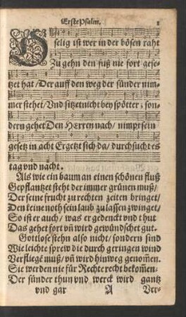 Erste Psalm. - Der X. Psalm.