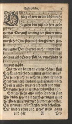Erste Psalm. - Der X. Psalm.