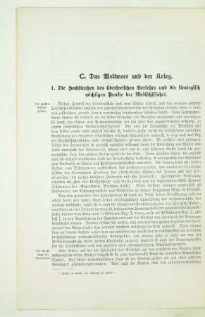 C. Das Weltmeer und der Krieg