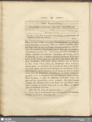 XXII. Kapitel. Neunzehnte Gattung. Nautilus. (Schiffboot)