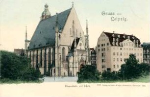 Gruss aus Leipzig: Thomaskirche und Schule
