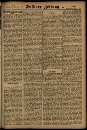 Zweite Ausgabe vom Samstag, den 15. Januar 1916.