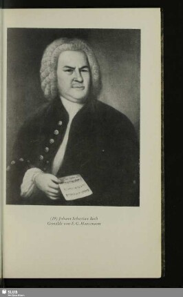 Johann Sebastian Bach. Gemälde von E.G. Haussmann