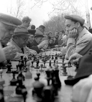 Schachspieler im Gorki-Park