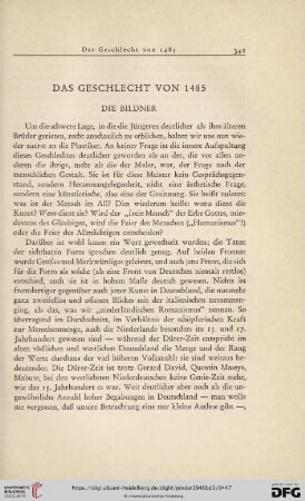 Das Geschlecht von 1485