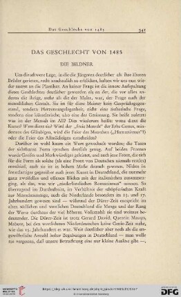 Das Geschlecht von 1485