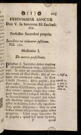 225-234, Meditatio I - III