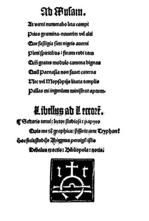 Libellus ad Lectore[m]