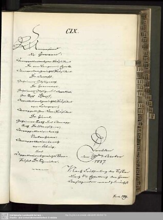 CIX., 29. October 1857