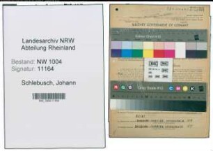 Entnazifizierung Johann Schlebusch , geb. 18.01.1902 (Lokfuehrer)