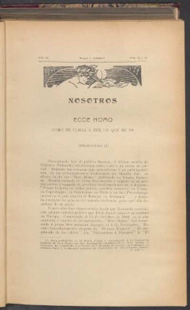 Ecco homo : Como se llega a ser lo que se es