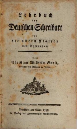 Lehrbuch der Deutschen Schreibart