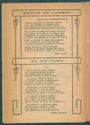 Manos de jazmín : Especial para "Canciones Selectas"