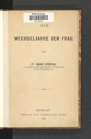 Die Wechseljahre der Frau