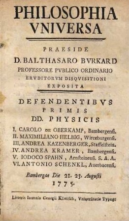 Philosophia universa