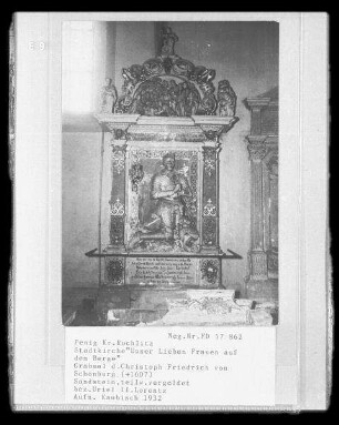 Epitaph des Christoph Friedrich von Schönburg (+1607)
