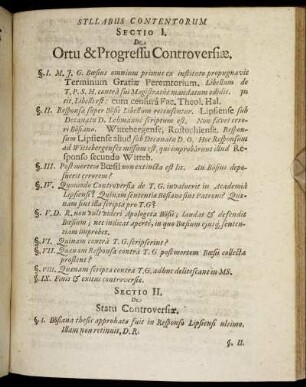 Syllabus Contentorum