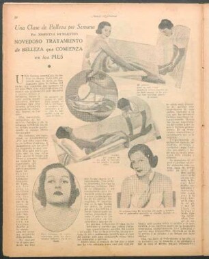Novedoso tratamiento de belleza que comienza en los pies : Una clase de belleza por semana