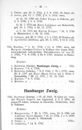 Hamburger Zweig.