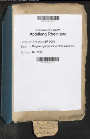 Disziplinarverfahren gegen den Beigeordneten (Stadtbaurat) Lothar Schoenfelder in Elberfeld