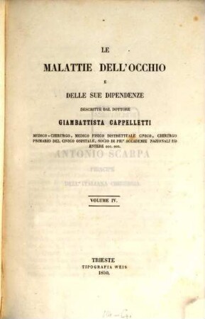 Le malattie dell'occhio e delle sue dipendenze, 4