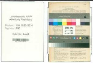 Entnazifizierung Alwill Schmitz , geb. 21.04.1885 (Verwaltungsbeamter)