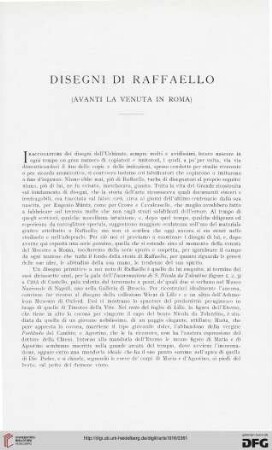 19: Disegni di Raffaello : (avanti la venuta in Roma)